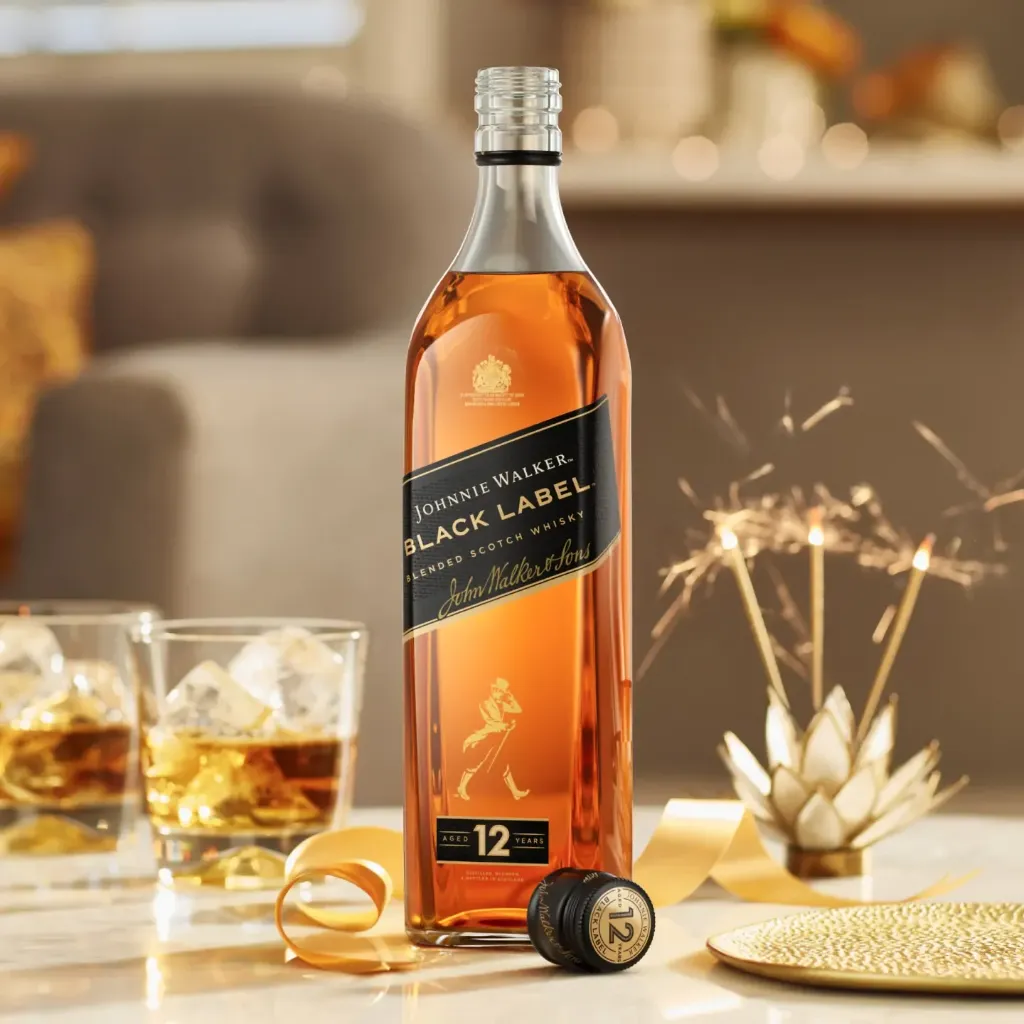 Whisky Johnnie Walker Black Label 12 Años Botella 750ml