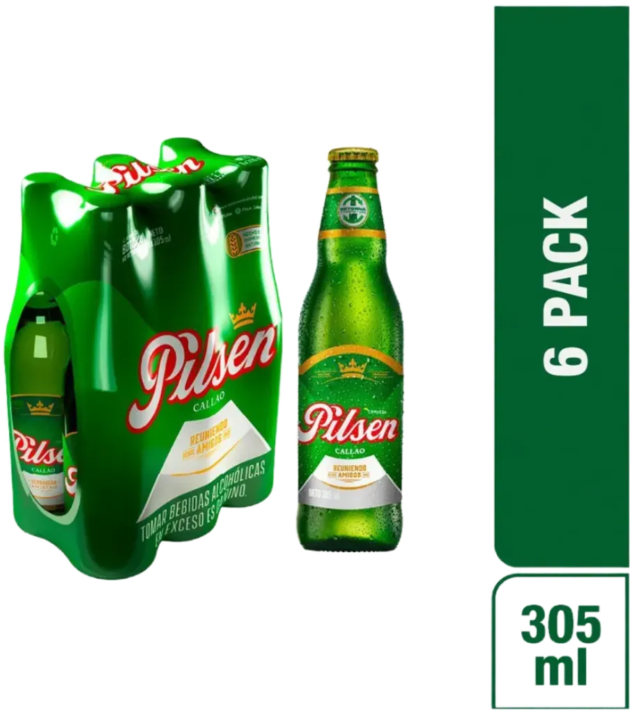 Cerveza Pilsen BT 305ml (6 und)