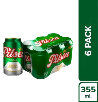 Cerveza Pilsen Lata 355ml (6 und)